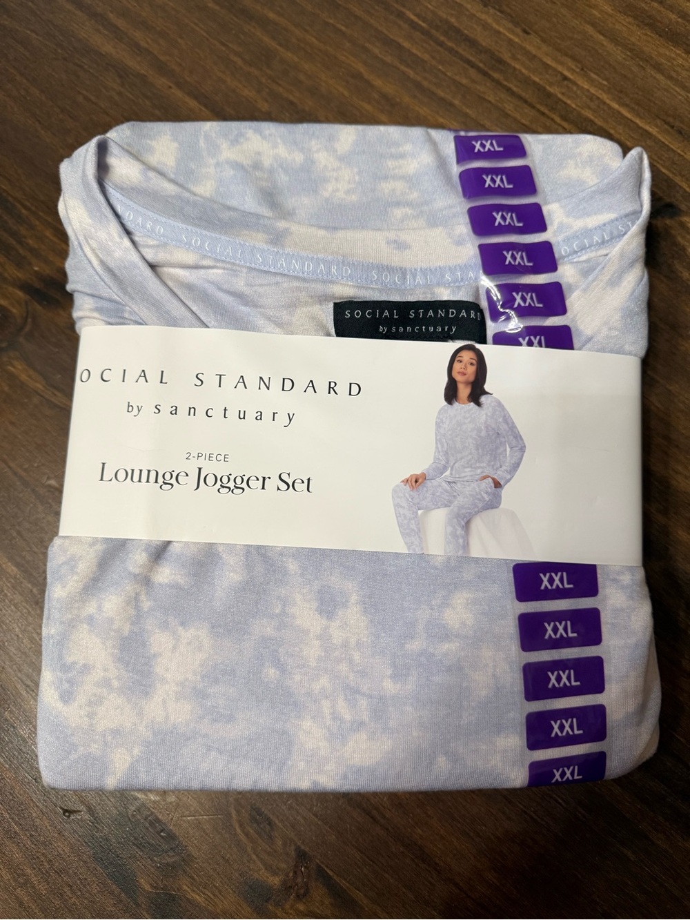 Social Standard by Sanctuary Lavender Tie-Dye Lounge Jogger Set